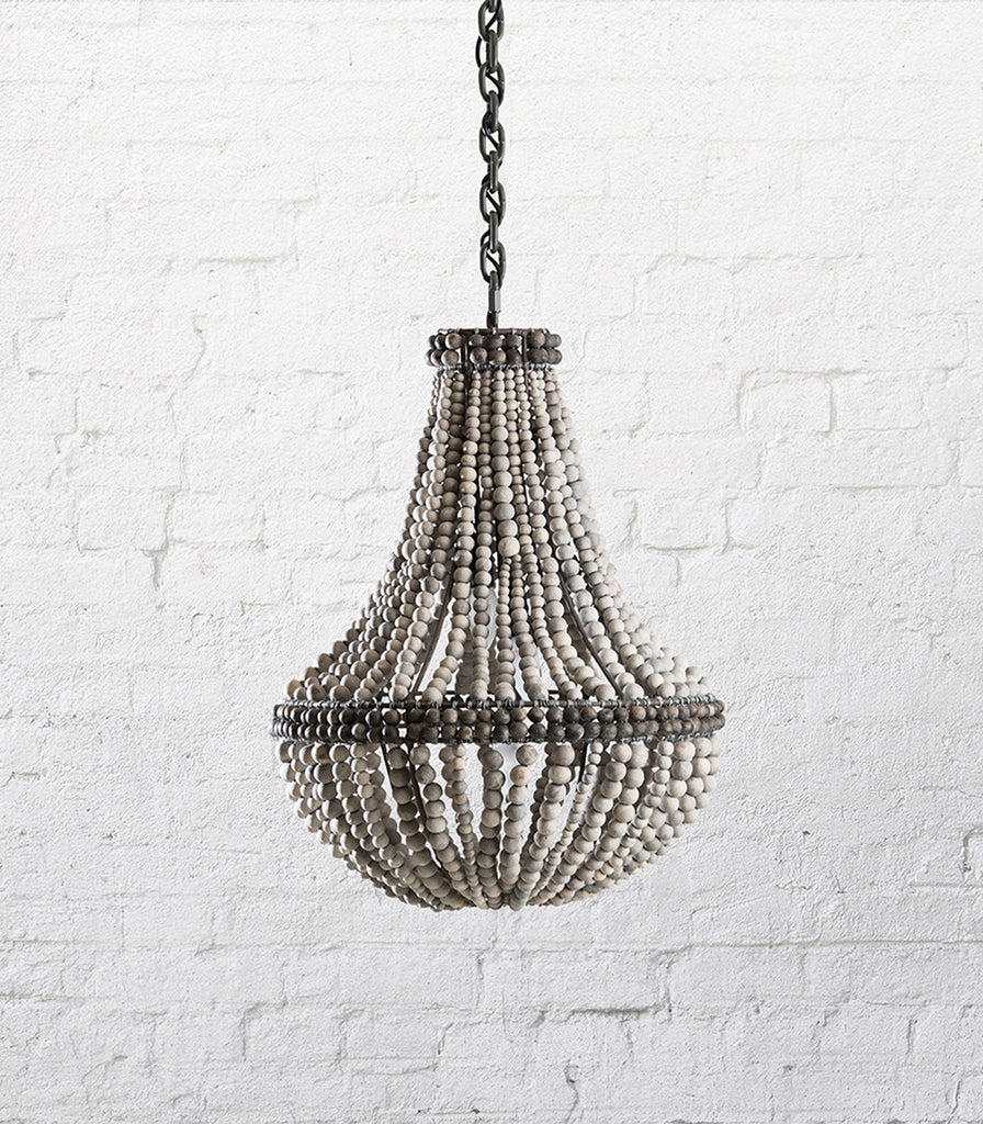 Klaylife Sash Beaded Pendant Light in Pale seaspray