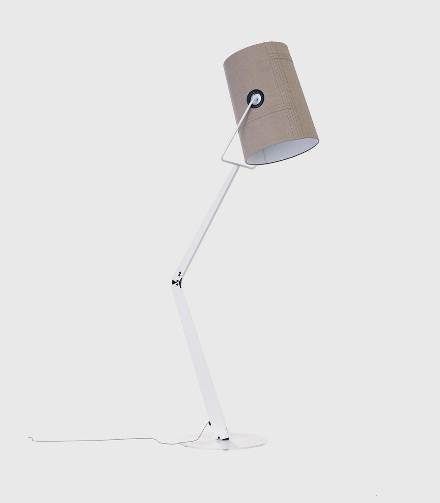 Lodes Fork Floor Lamp in Ivory/Grey