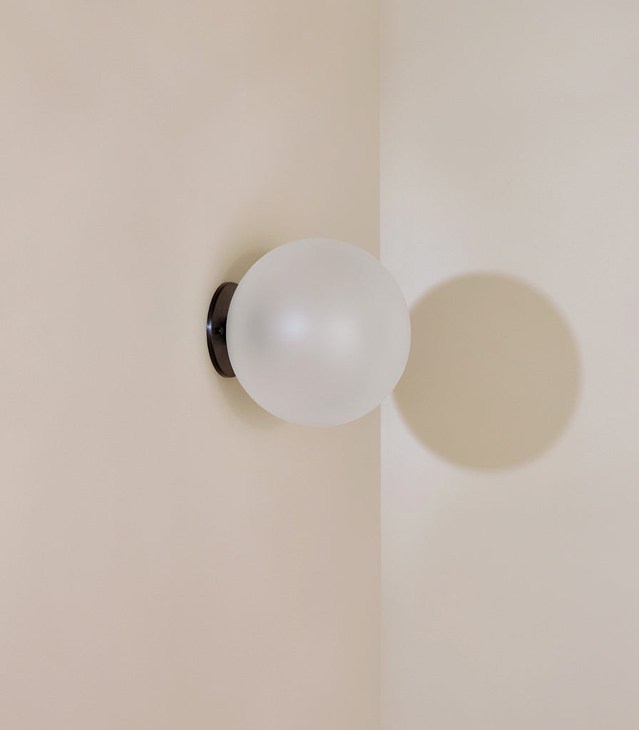 Marz Designs Orb Surface Wall Light in Large/Brushed Black