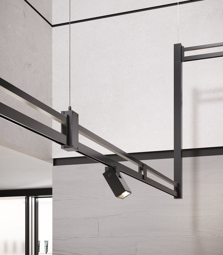 Karman Airtek One Rectangle Pendant Light featured within interior space