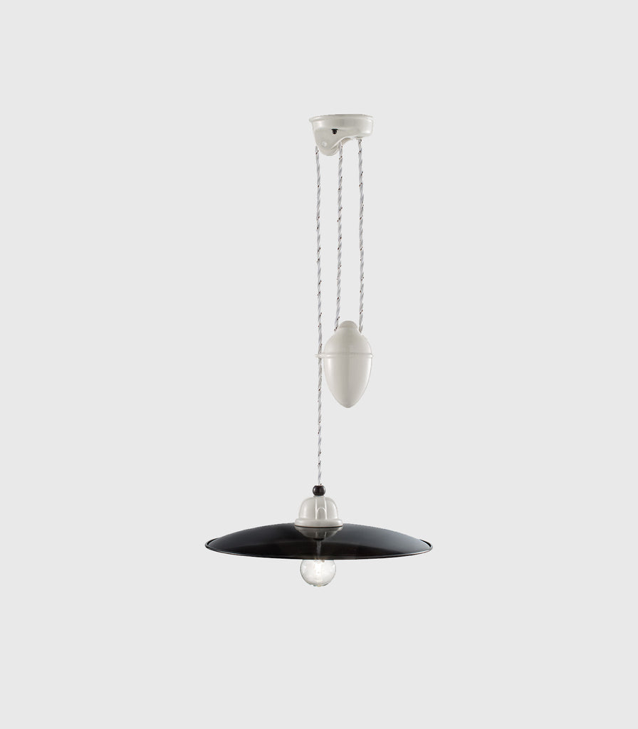 Ferroluce B&W Rise & Fall Pendant Light in Large