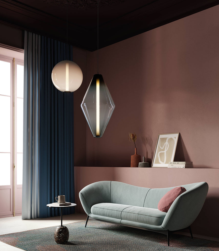 Bomma Buoy Sphere Pendant Light hanging in a living room