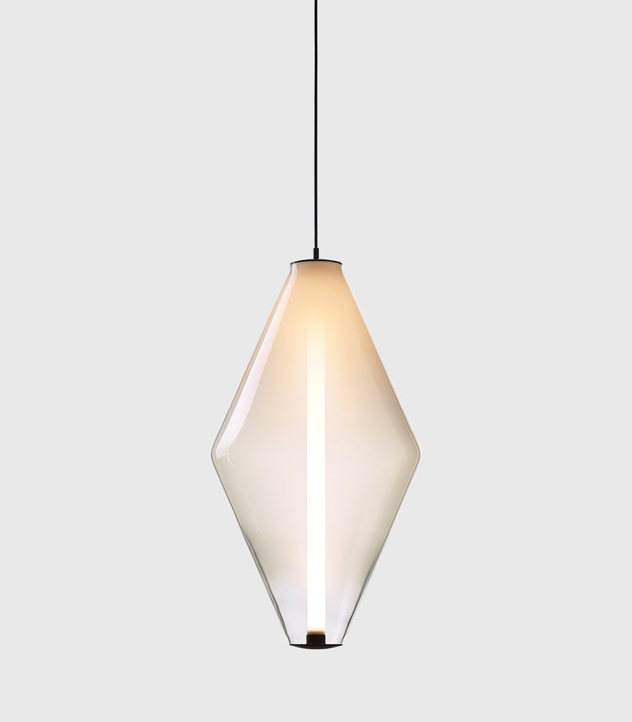 Bomma Buoy Double Cone Pendant Light in White/Black