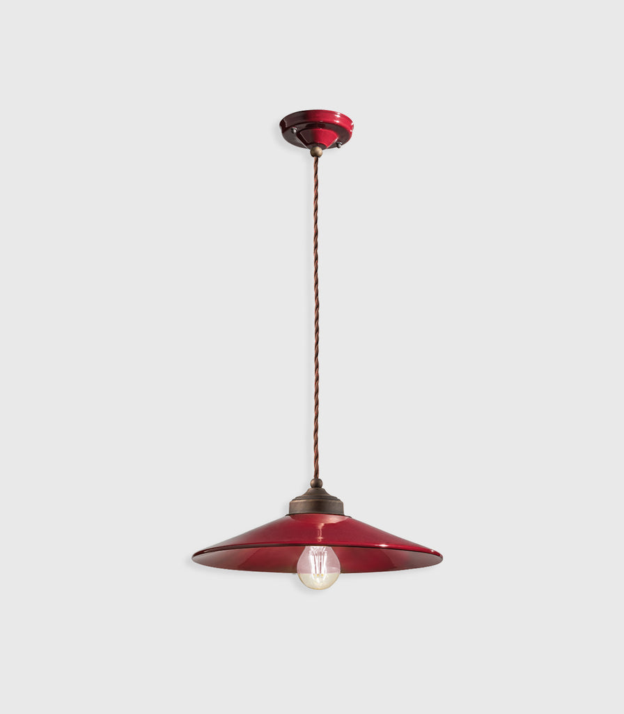 Ferroluce Colours Pendant Light in Bordeaux/ Medium