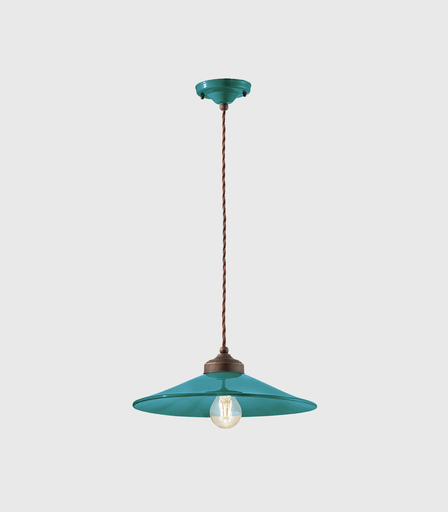 Ferroluce Colours Pendant Light in Oil Green/Medium