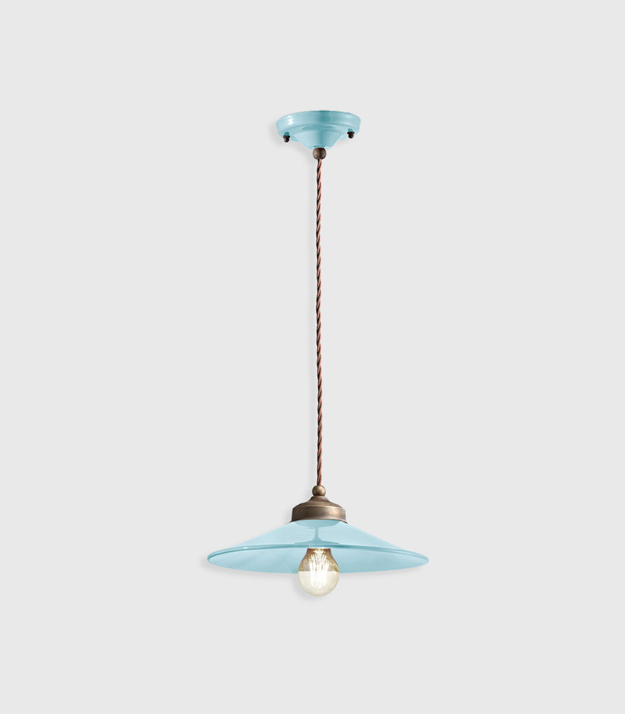 Ferroluce Colours Pendant Light in Light Blue/ Small