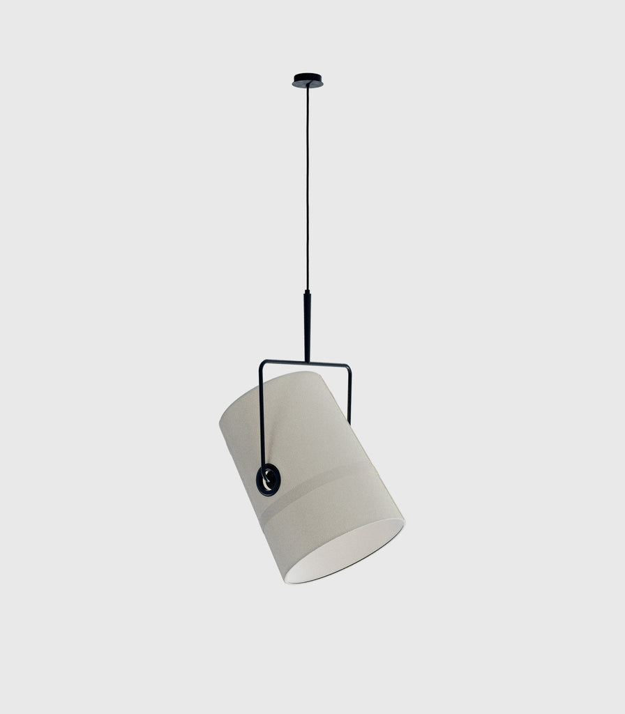 Lodes Fork Pendant Light in Large/Anthracite/Ivory