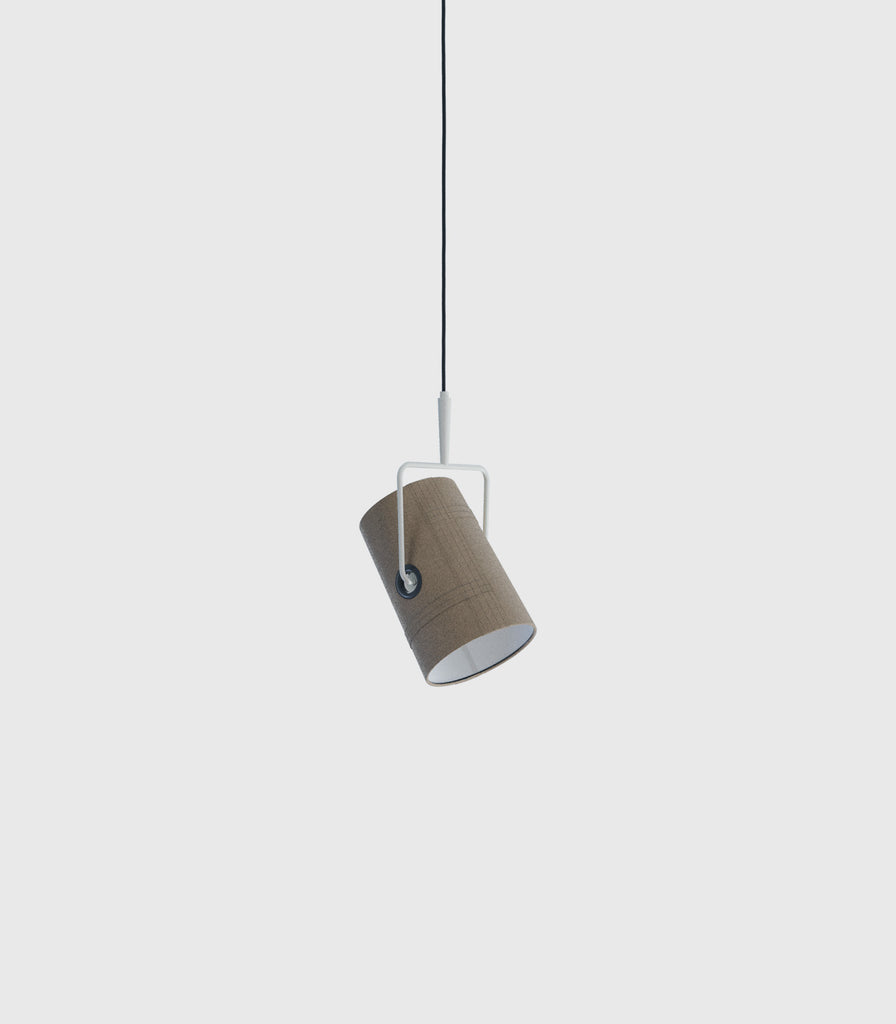 Lodes Fork Pendant Light in Small/Ivory/Grey