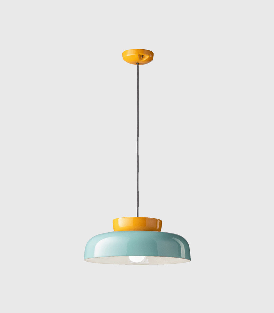 Ferroluce Maracanà Pendant Light in Yellow/Light Blue/2