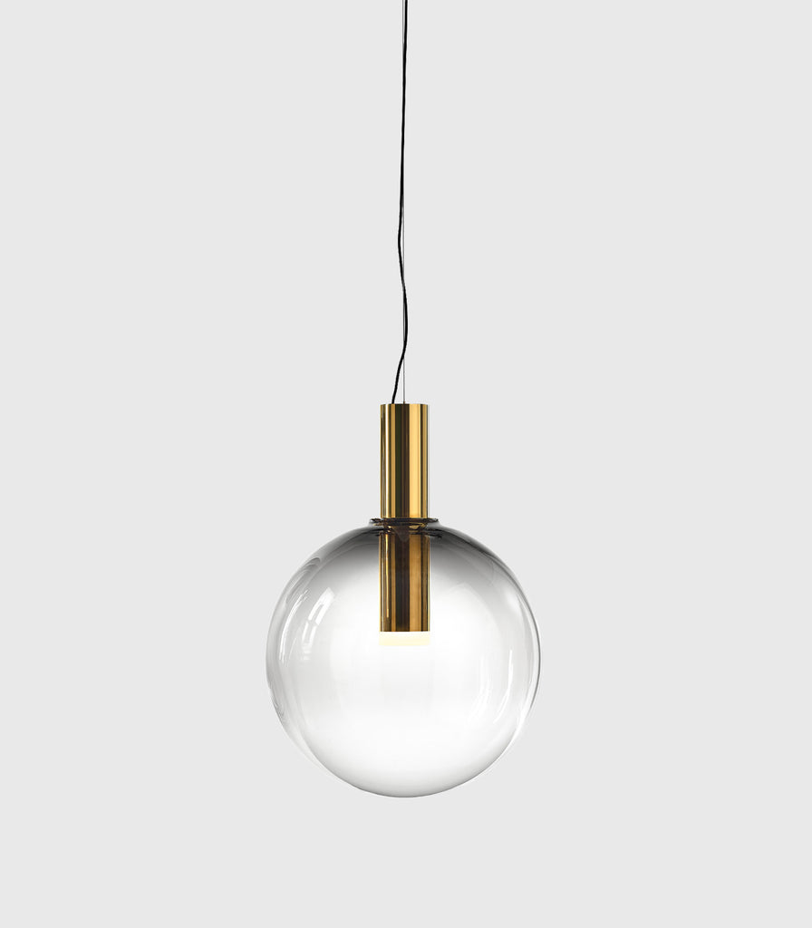 Bomma Phenomena Large Pendant Light in Smoke/ Gold