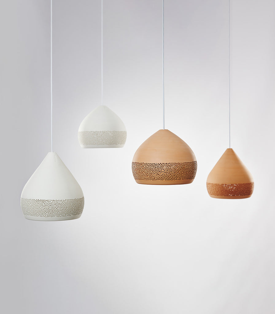 Klaylife Sponge Oh Pendant Light featured within interior space