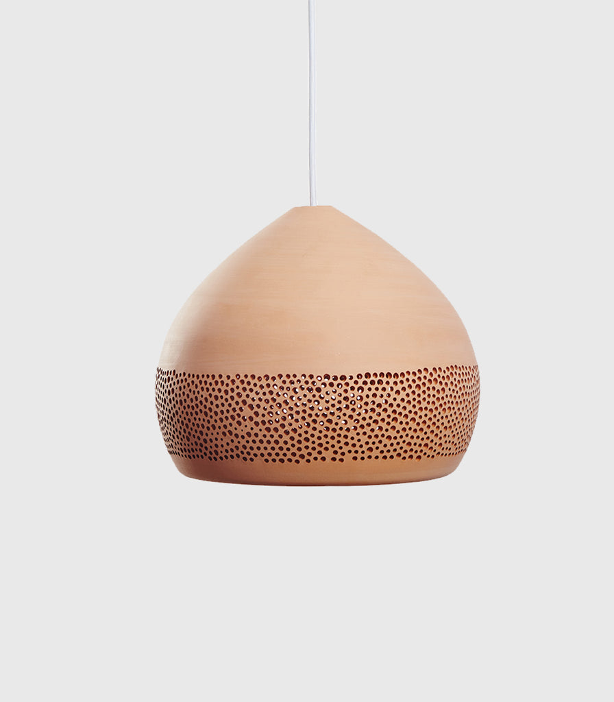 Klaylife Sponge Oh Pendant Light in Large/Terracotta