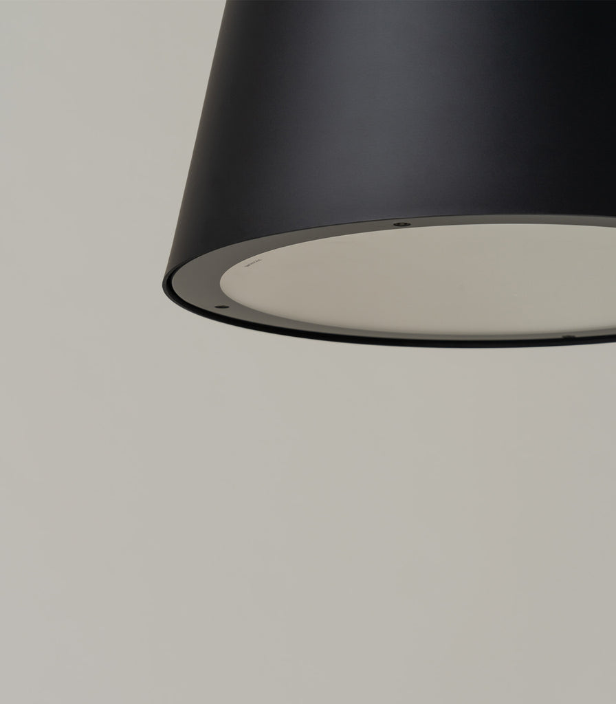 Santa & Cole Vaso Pendant Light in Black closeup