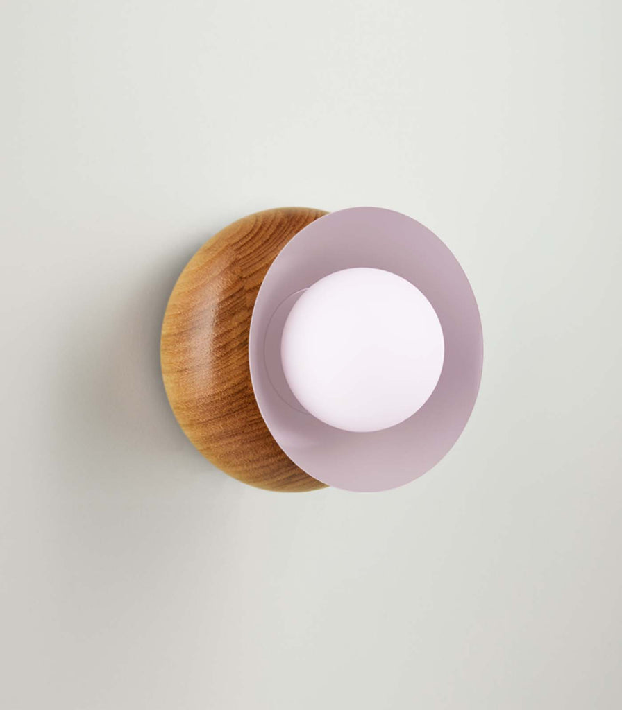Fluxwood Sibling Wall Light in Victorian Ash /Pink Sand