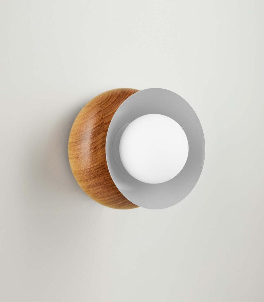 Fluxwood Sibling Wall Light in Victorian Ash /Surf Mist