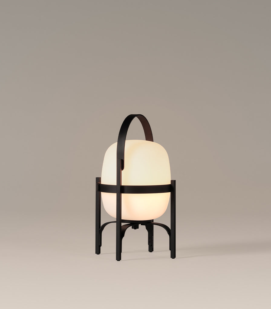 Santa & Cole Cestita Alubat Portable Table Lamp in Black