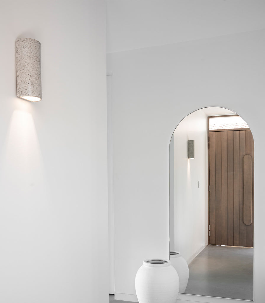 We Ponder Dusk Tall Wall Light featured within interior space