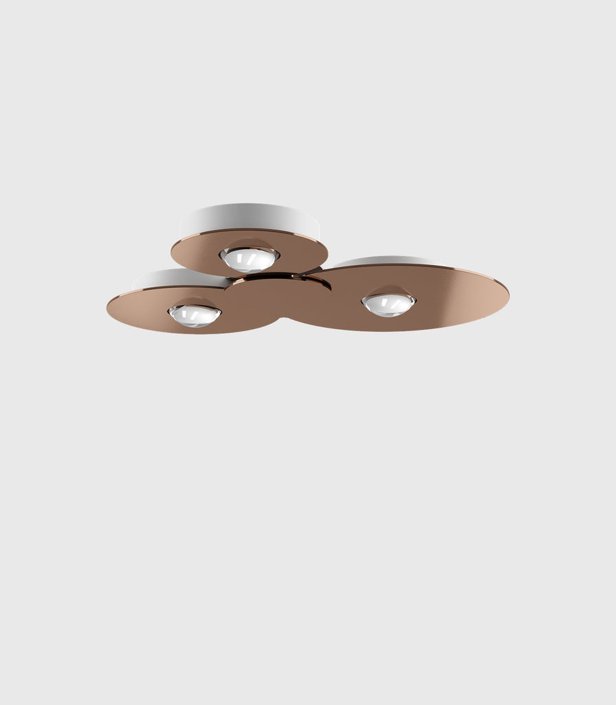Lodes Bugia Ceiling Light in Glossy Copper/Triple