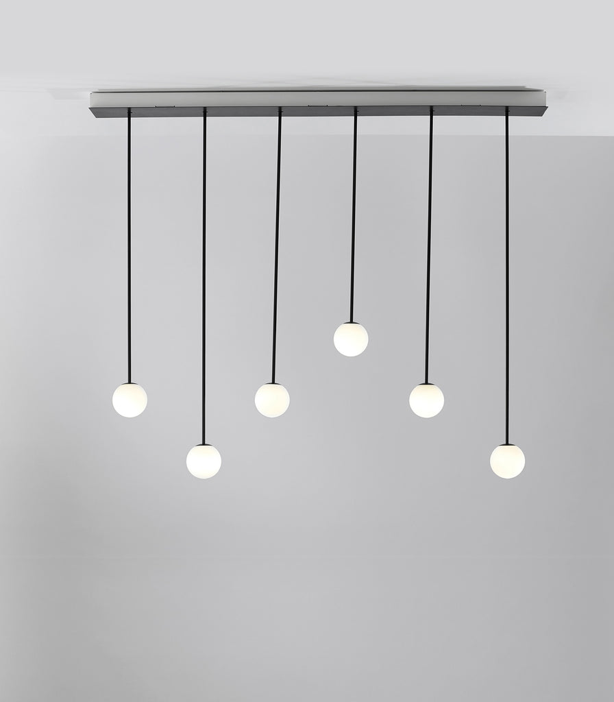 Estiluz Alfi 6lt Pendant Light in Black/NO