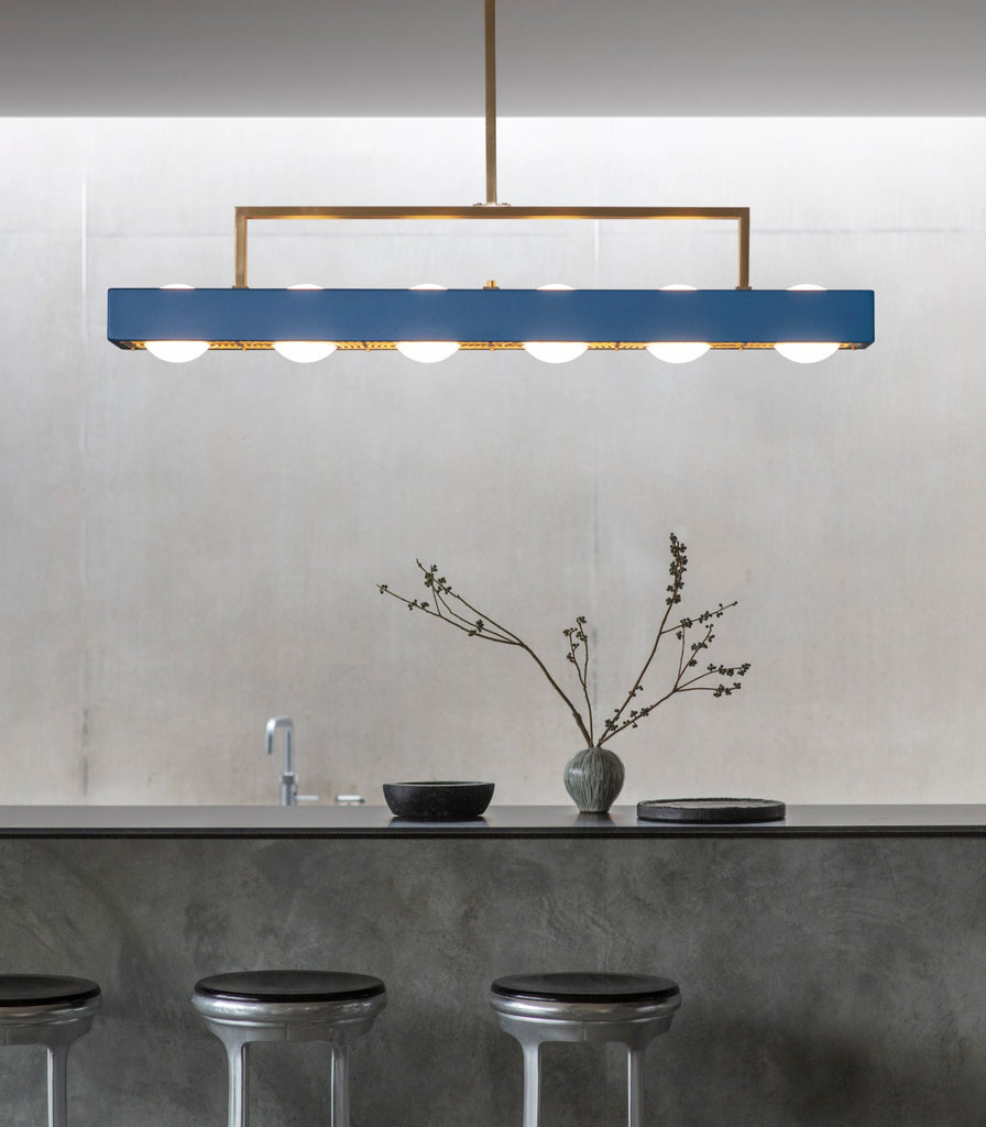 Bert Frank Kernel XL Pendant Light hanging over kitchen bench