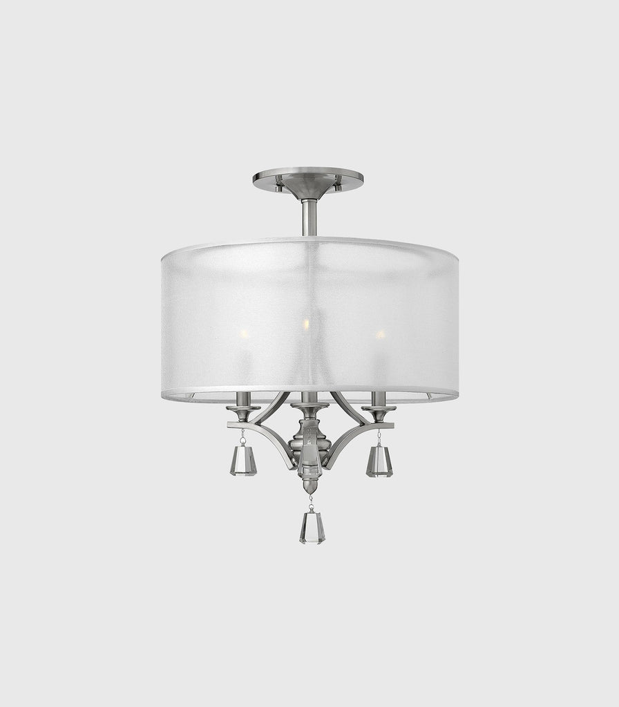 Elstead Mime Ceiling Light in Brushed Nickel/Translucent shade