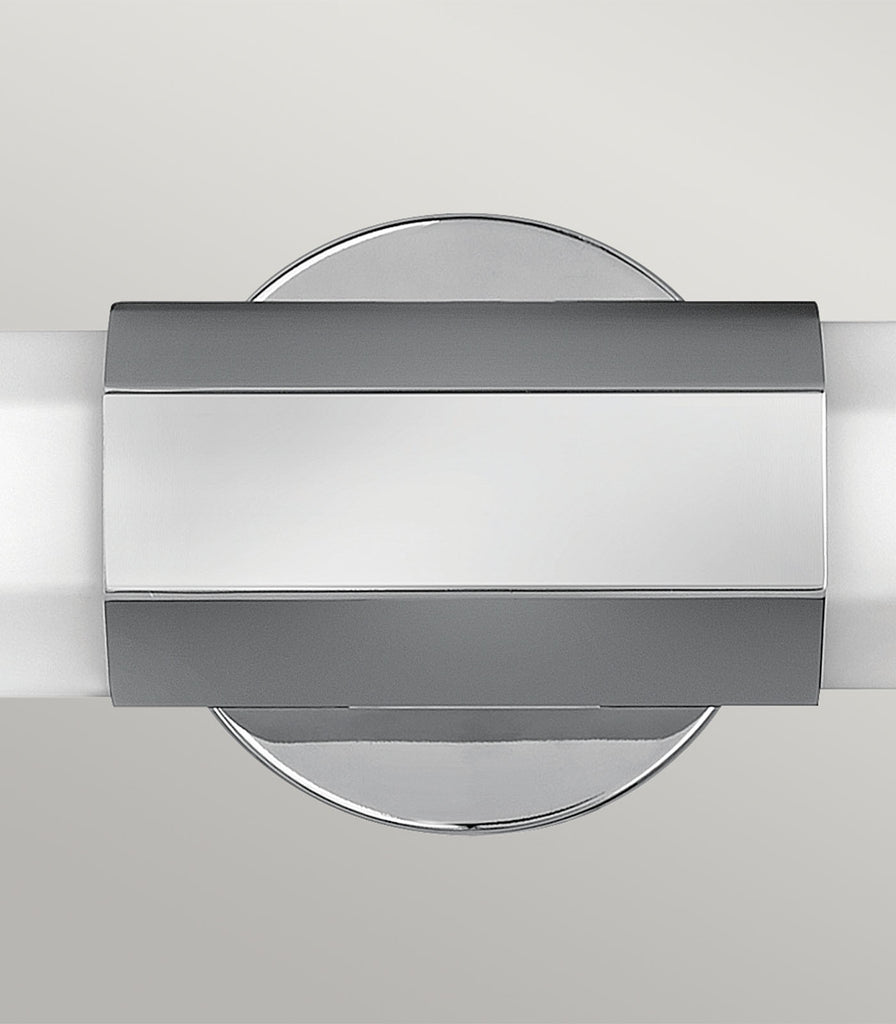 Elstead Facet Dual Wall Light in Polished Chrome close up