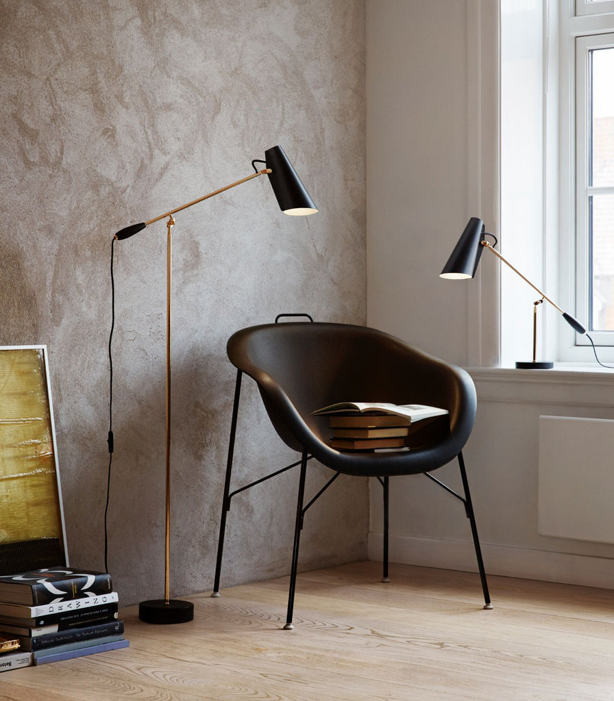 Northern Birdy Floor Lamp featured within a interior space