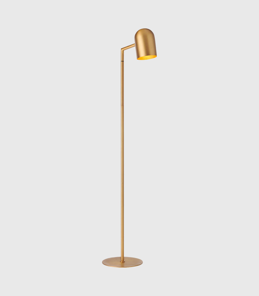Mayfield Pia Floor Lamp in Satin Brass