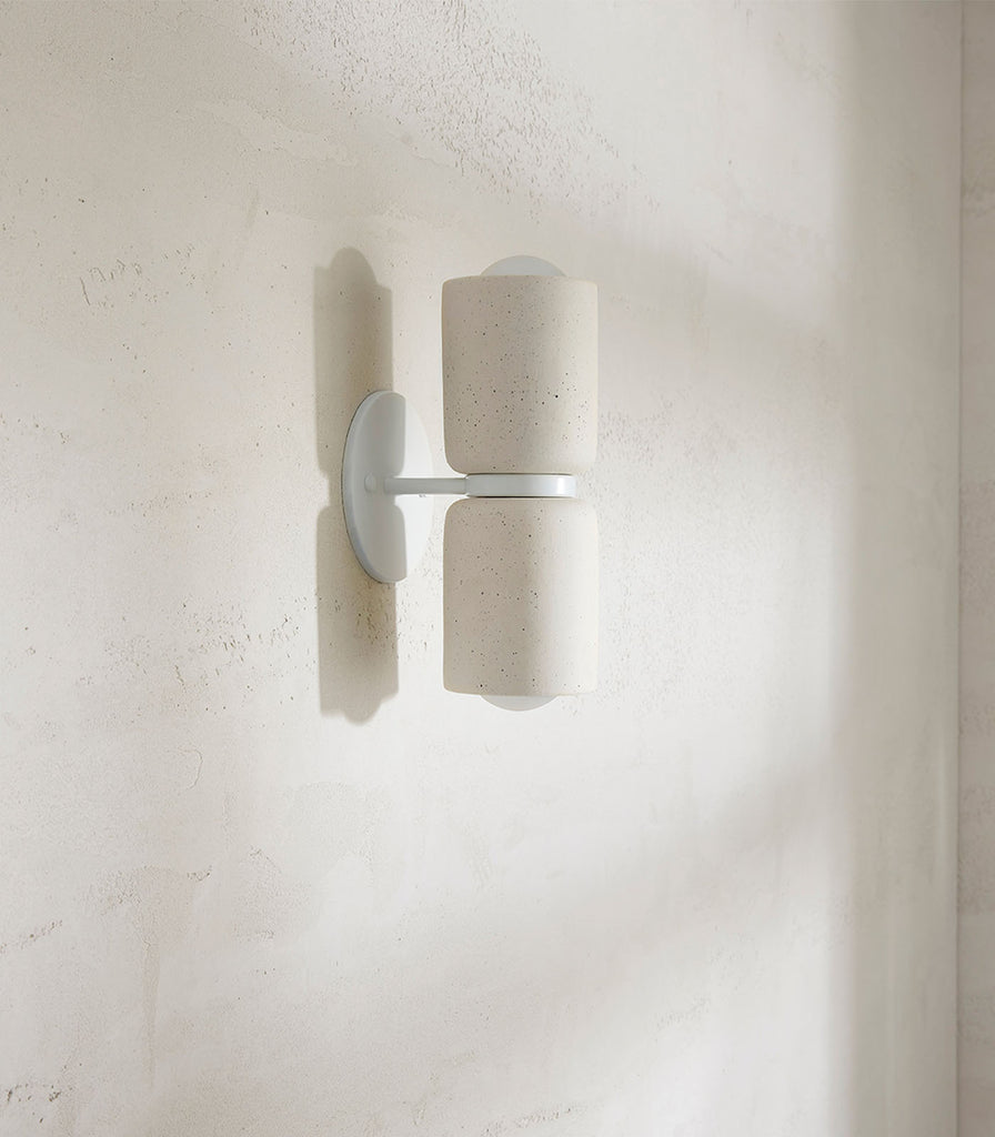 Marz Designs Terra Cylinder 2lt Wall Light featured within interior space