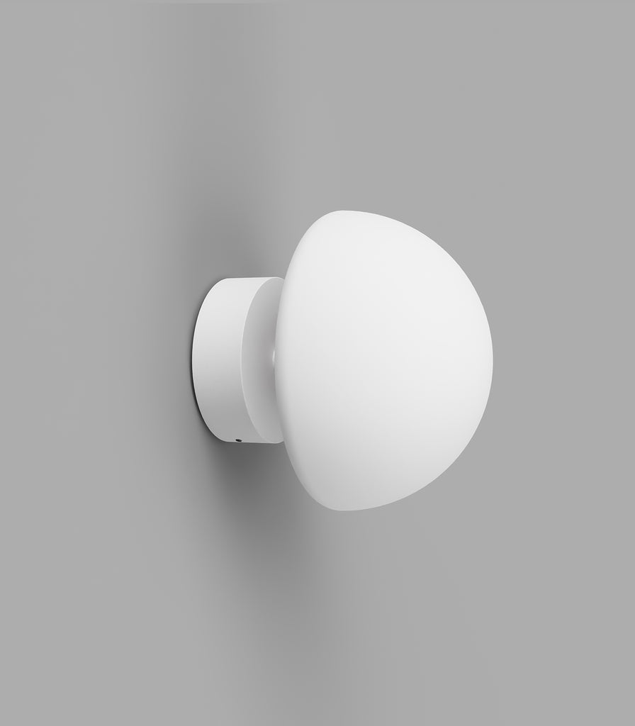 Lighting Republic Orb Dome Short Arm Wall Light in white