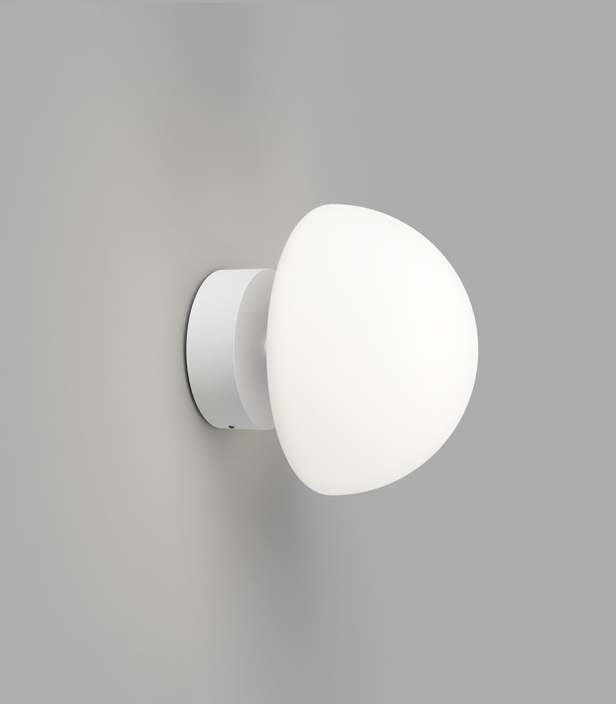 Lighting Republic Orb Dome Short Arm Wall Light in white