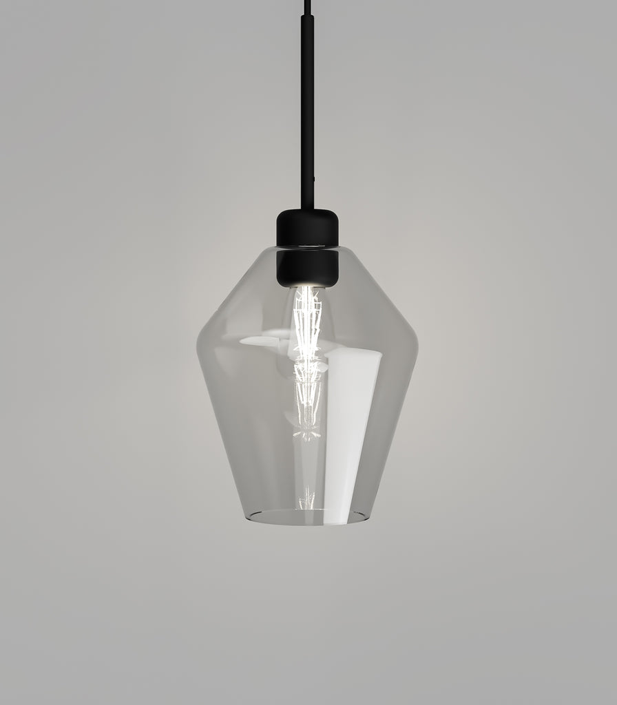 Lighting Republic Parlour Lite Geo Pendant Light in Black / Clear glass