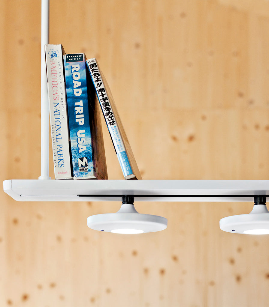 Estiluz Button 3lt Linear Pendant Light in White