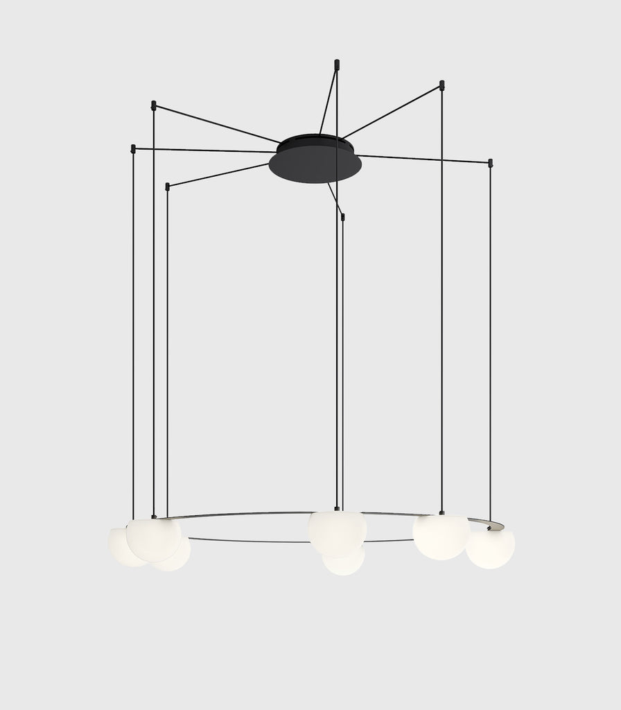 Estiluz Circ 7lt Pendant Light in Black