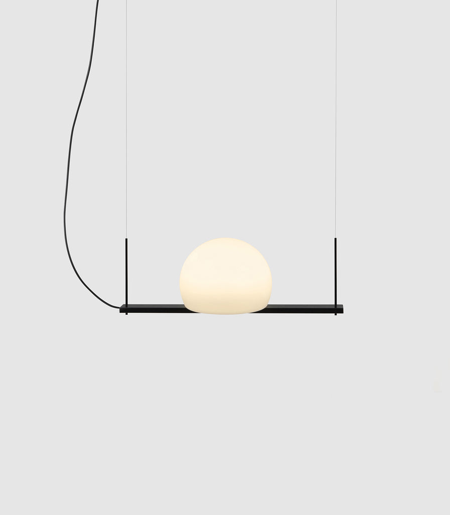 Estiluz Circ Linear Pendant Light in Black