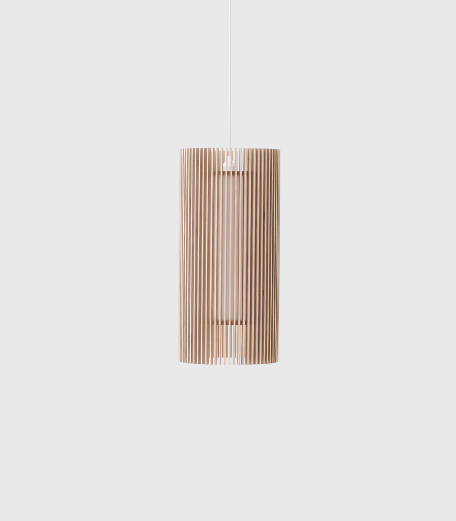 Maker Design Studio iO long pendant light in plywood