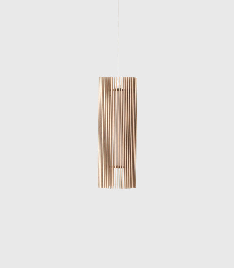 Maker Design Studio iO long pendant light in plywood