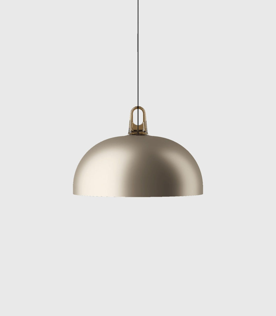 Lodes JIM dome Pendant Light in Matte Champagne/Honey