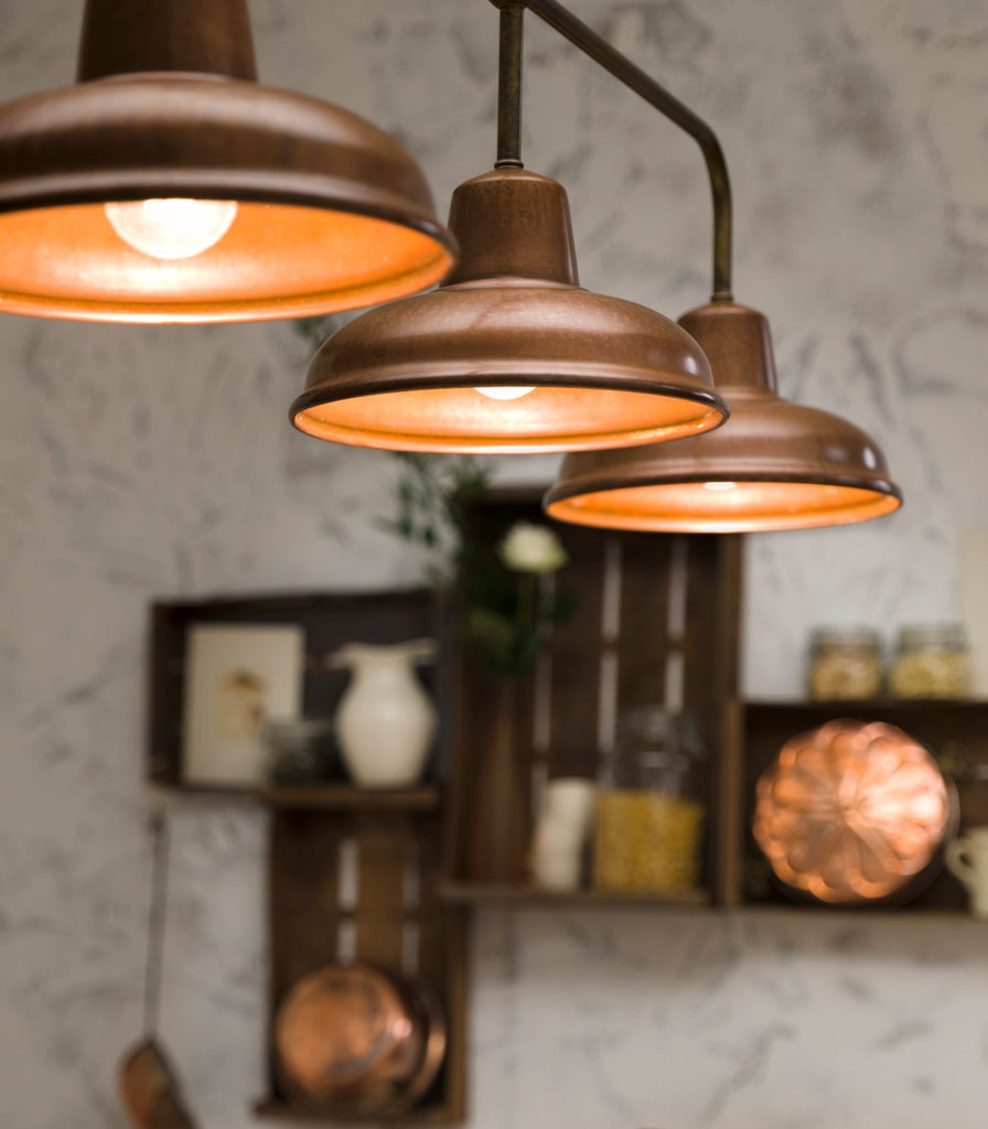 Il Fanale Contrada Pendant Light featured within a interior space