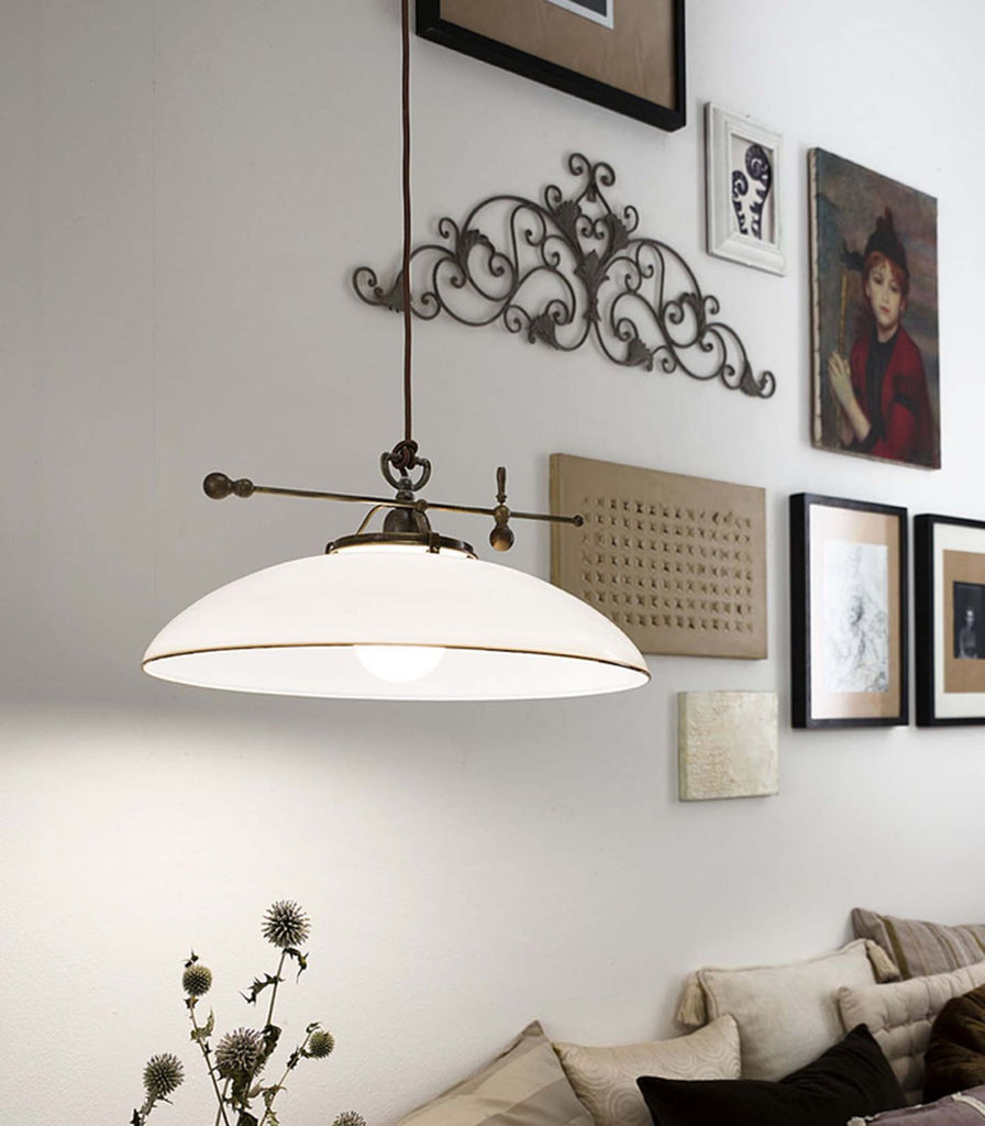 Il Fanale Country Curve Balance Pendant Light featured within a interior space