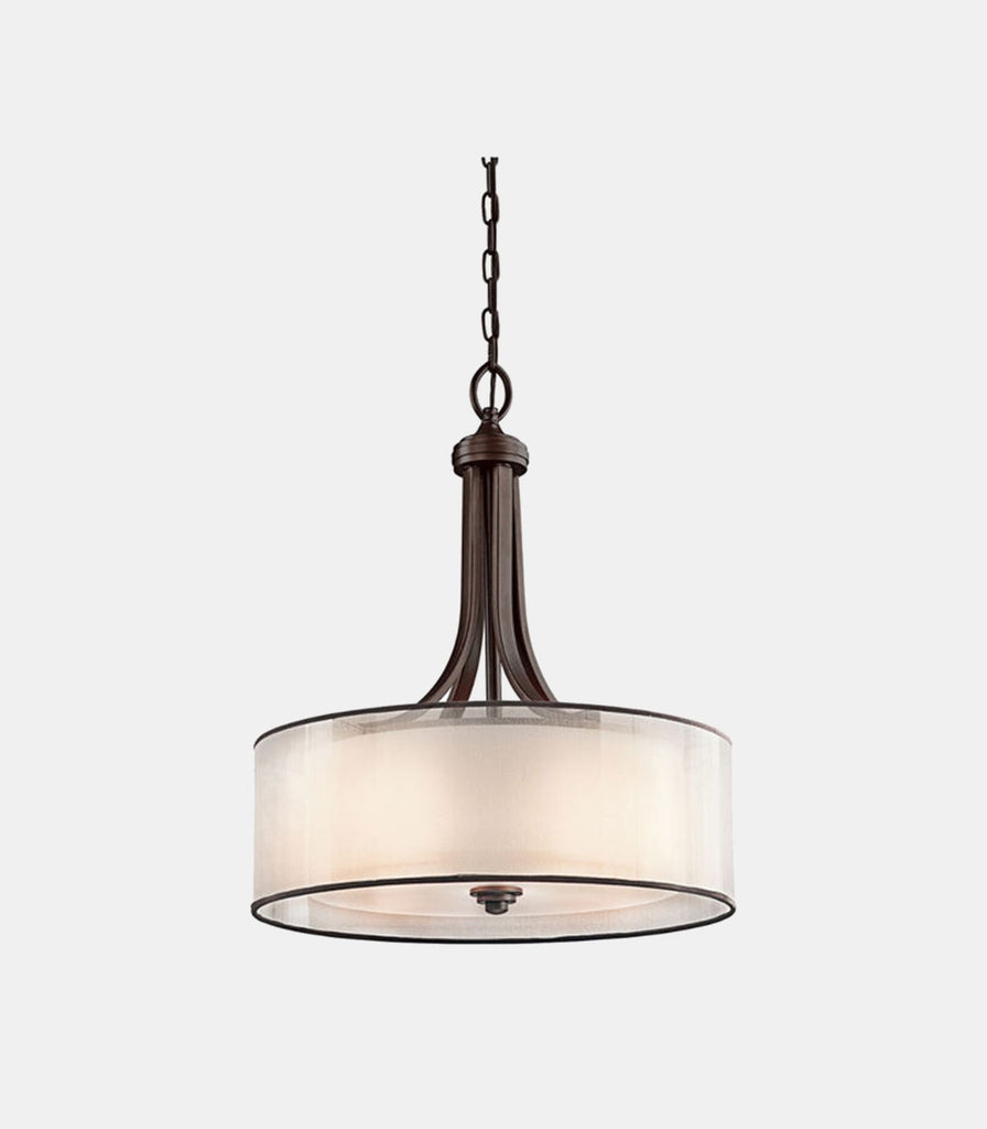 Elstead Lacey Pendant Light in Mission Bronze
