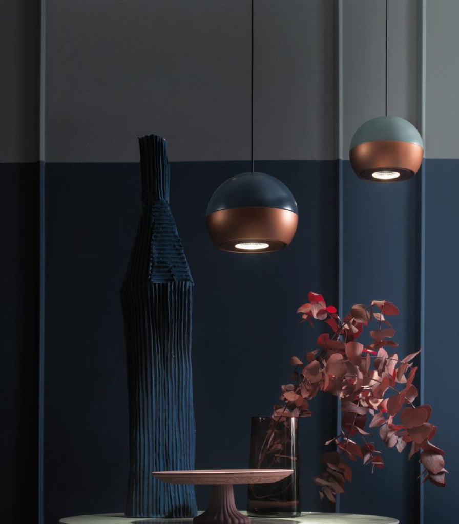 Oty BonBon Pendant Light in Black/Black featured within a interior space