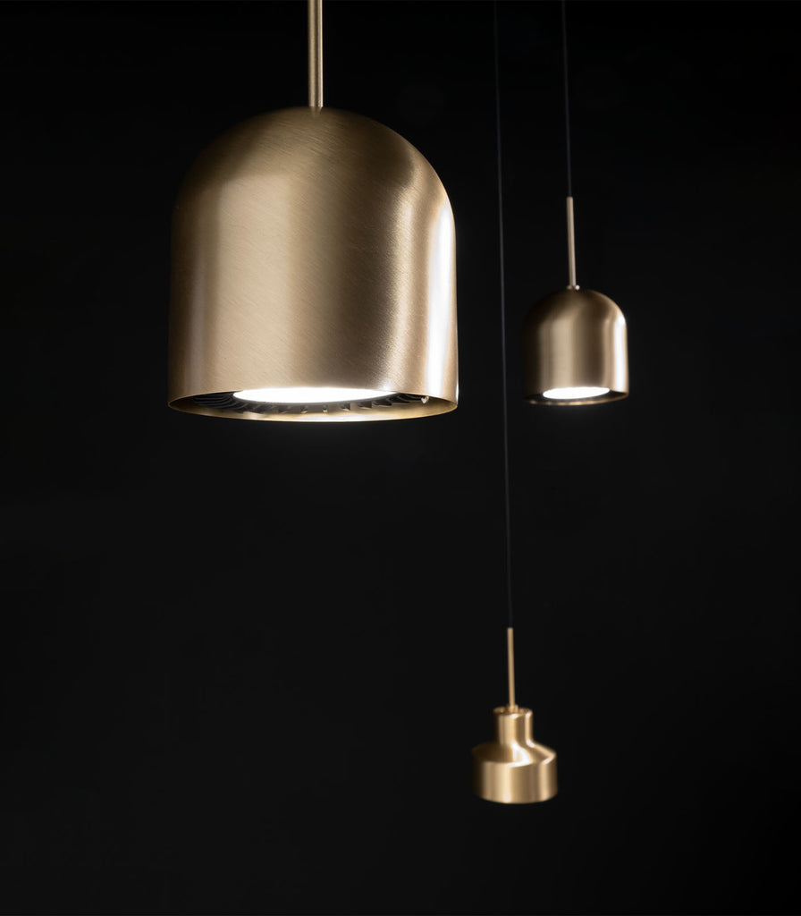 Vox Pendant Light by Zava in brass finish cluster