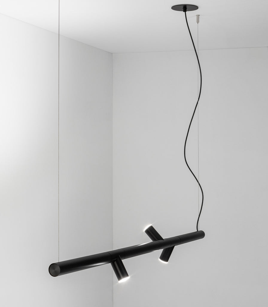 Estiluz Morse Linear Pendant Light featured within interior space