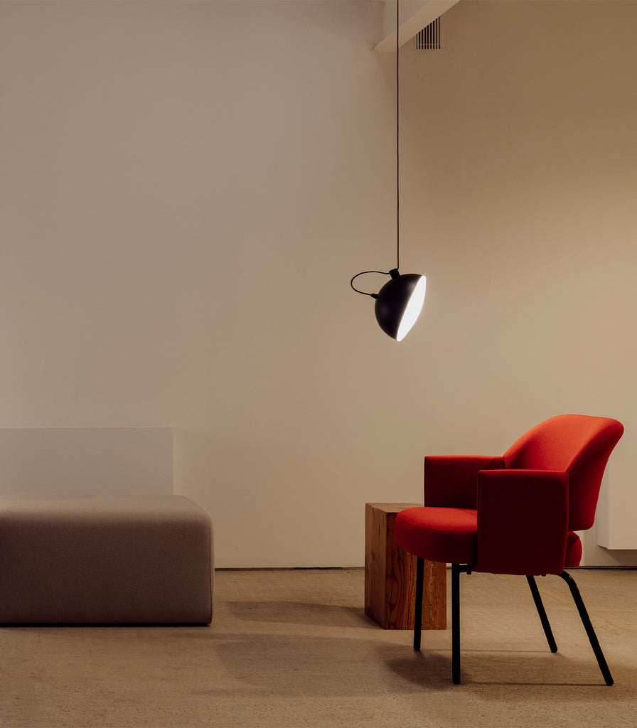 Milan Nod Single Pendant Light featured within interior space