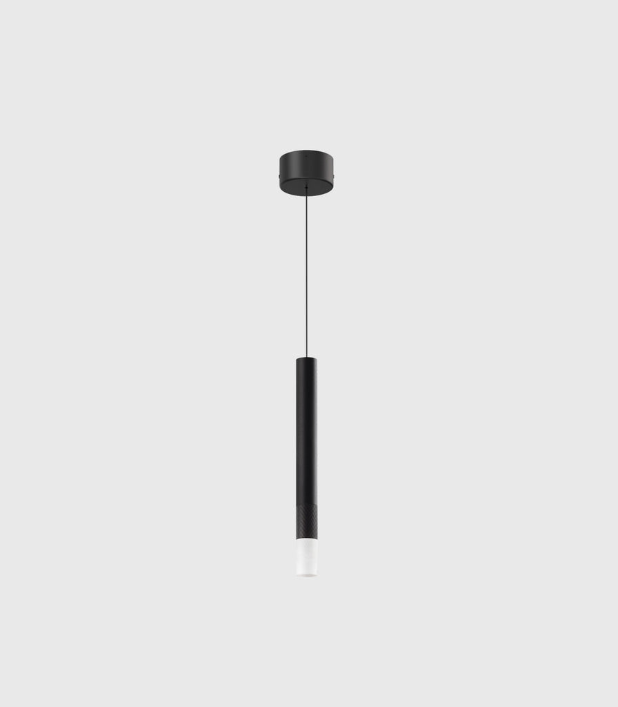 Linea Light Puccini Pendant Light in Small/ Black