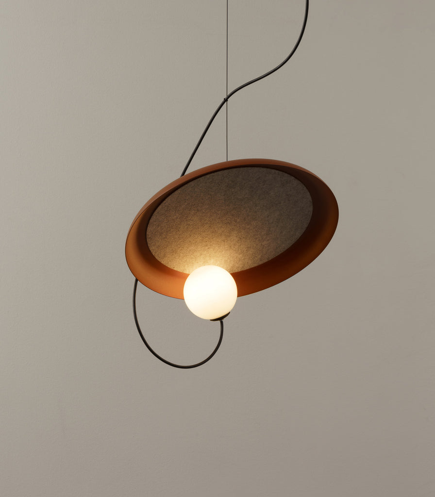 Milan Wire 38 Pendant Light in Metallic Copper