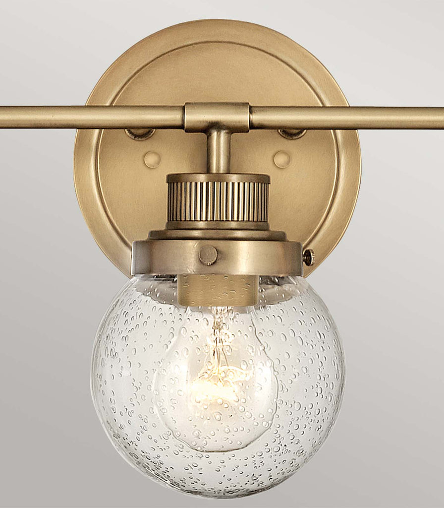 Elstead Poppy 3lt Wall Light in Heritage Brass close up