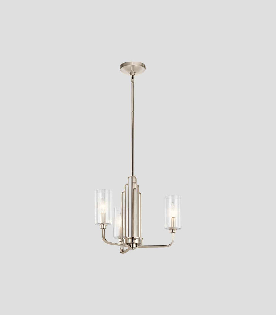 Elstead Kimrose 3lt Chandelier in Polished Nickel