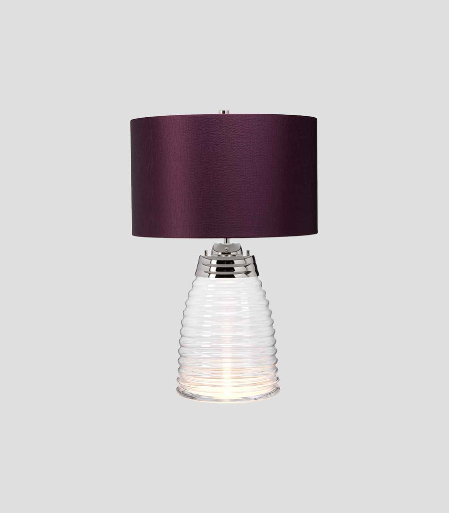 Elstead Milne Table Lamp in Aubergine